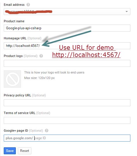 Configure Consent Screen